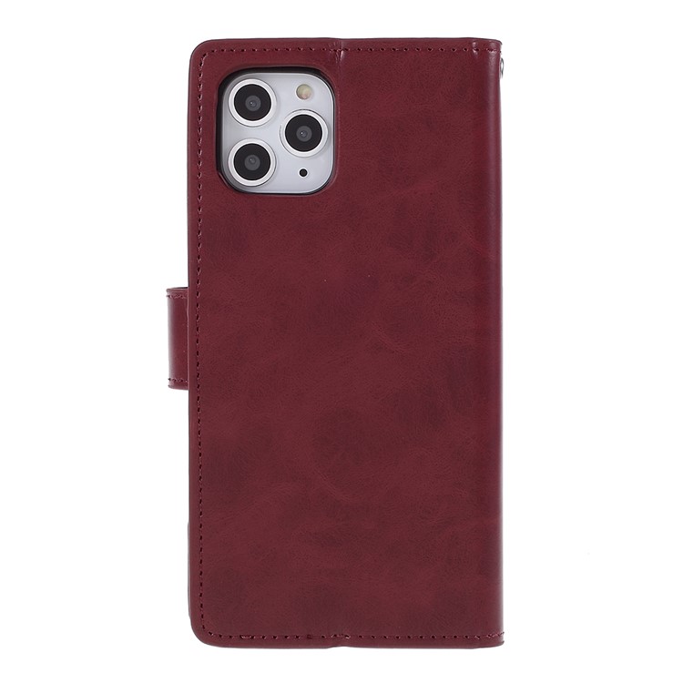 MERCURY GOOSPERY Detachable Leather Cover Wallet Stand Mobile Phone Casing for iPhone 11 Pro Max 6.5 inch - Red-3