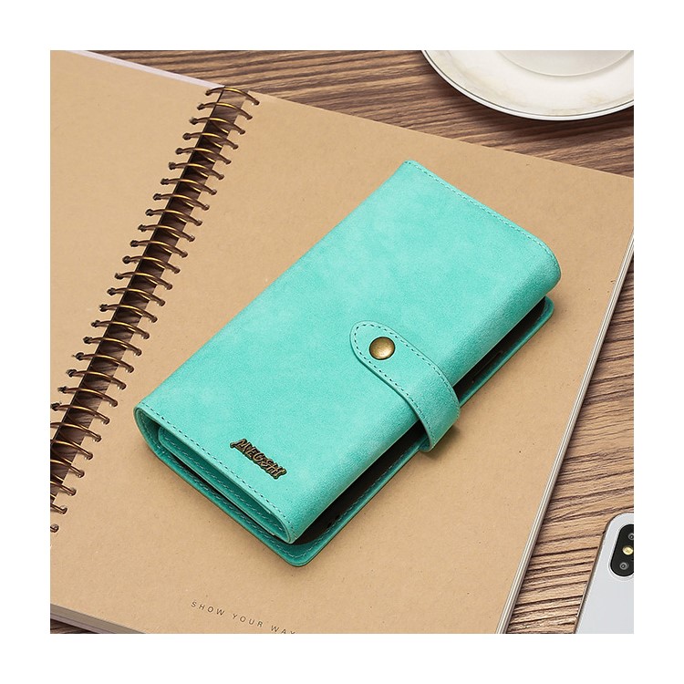MEGSHI Business Style PC+ PU Leather + TPU Wallet Flip Case with Strap for iPhone 11 Pro Max 6.5 inch (2019) - Green-2