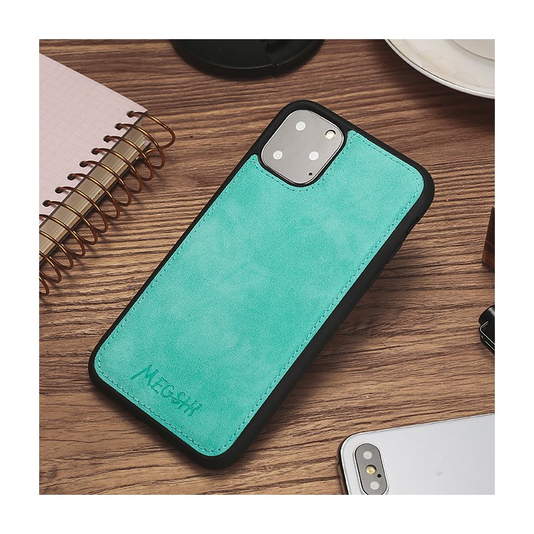 MEGSHI Business Style PC+ PU Leather + TPU Wallet Flip Case with Strap for iPhone 11 Pro Max 6.5 inch (2019) - Green-3