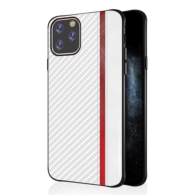 

Mulsae Делового Стиль Серии ТП + PC + PU Кожаный Чехол Для Телефона Iphone 11 Про Макс 6,5 Дюйма - Белый, iPhone 11 Pro Max 6.5 inch