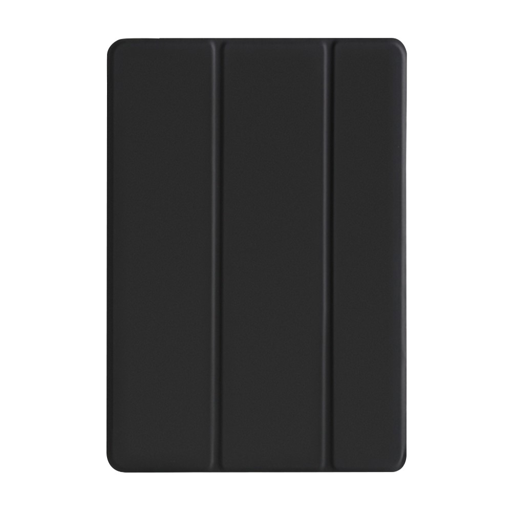Tri-fold Plastic+PU Leather Tablet Case for iPad 10.2 (2021)/(2020)/(2019) - Black
