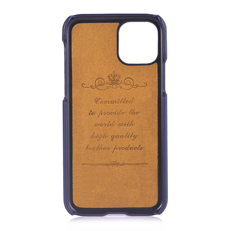 PEELCAS PCK011 PU Leather + PC Hard Case with Pull-out Card Slot for iPhone 11 6.1-inch - Dark Blue-5
