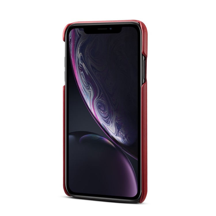 PEELCAS PCK011 Series PU Leather PC Business Phone Case with Card Holder for iPhone XS Max 6.5 inch - Red-2