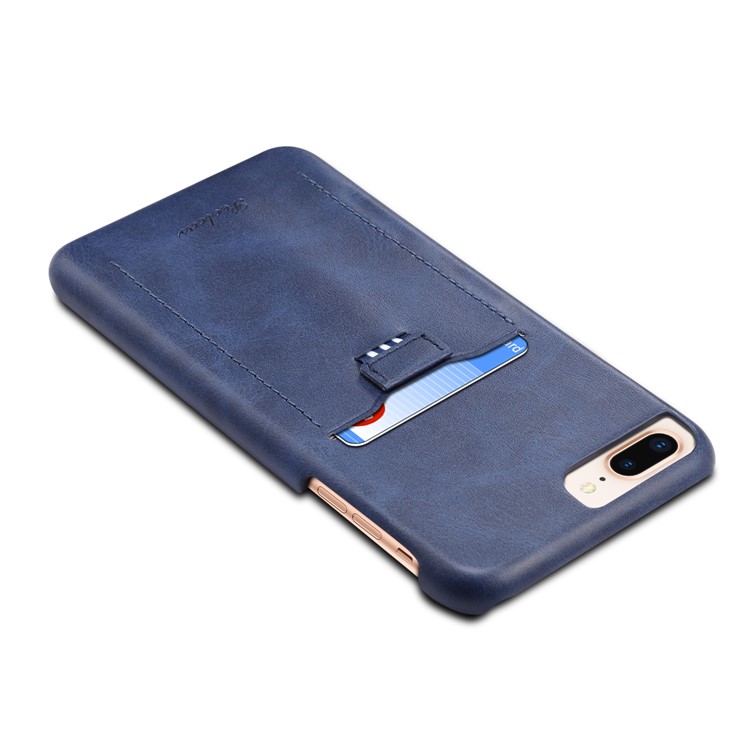 PEELCAS PCK011 Series PU Leather PC Business Phone Shell with Card Holder for iPhone 8 Plus/7 Plus 5.5 inch - Blue-3