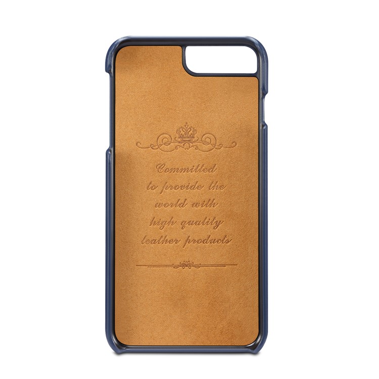 PEELCAS PCK011 Series PU Leather PC Business Phone Shell with Card Holder for iPhone 8 Plus/7 Plus 5.5 inch - Blue-5