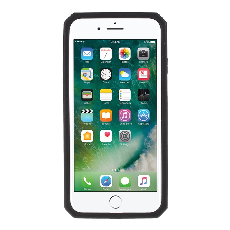 Air Outlet Shockproof Kickstand PC + TPU Protective Phone Case for iPhone 8/7/iPhone SE 2 (2020) - Green-5