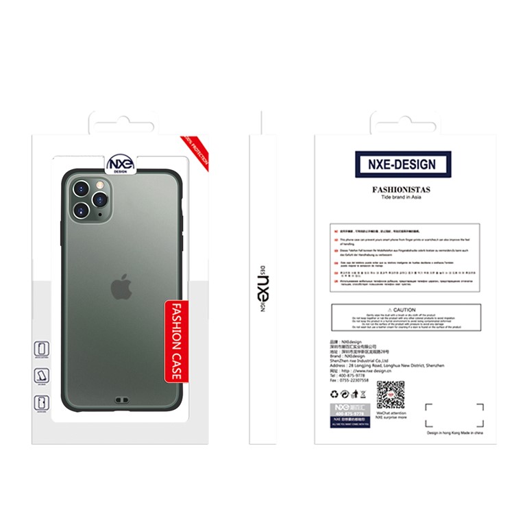 NXE Soft Series Shockproof Matte Coated TPU Back Shell for iPhone 11 Pro 5.8 inch (2019) - Black-7