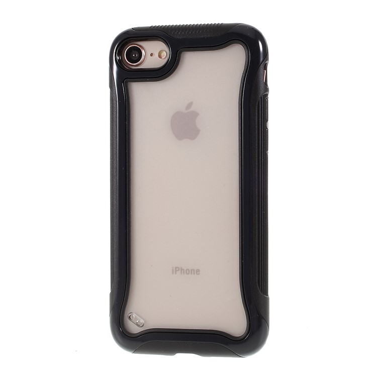 Matte Texture 3-in-1 PC + TPU Hybrid Phone Case for iPhone 7/8 - Black-2