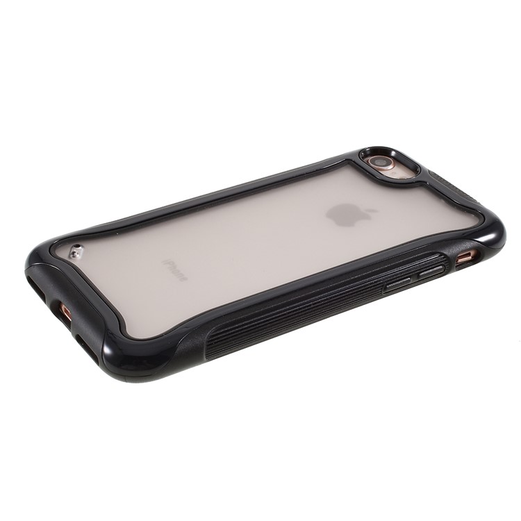 Matte Texture 3-in-1 PC + TPU Hybrid Phone Case for iPhone 7/8 - Black-4
