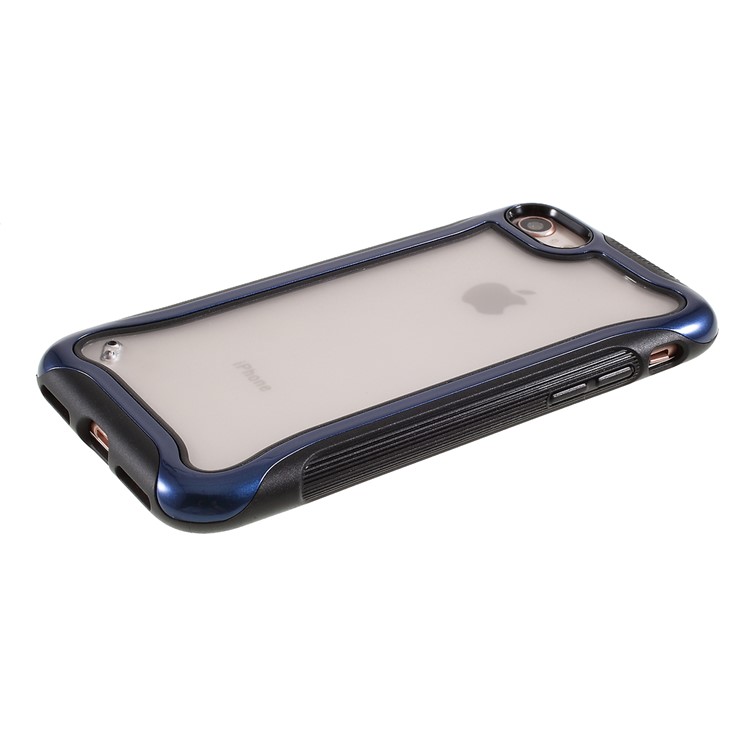 Matte Texture 3-in-1 PC + TPU Hybrid Phone Case for iPhone 8/7/SE 2 (2020) - Blue-3