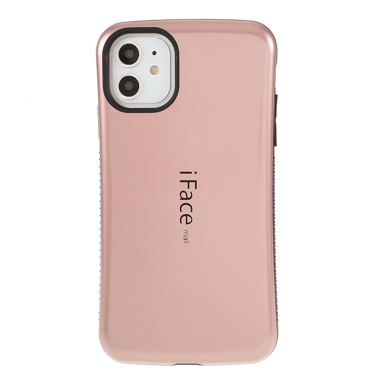 IFACE MALL PC TPU Hybrid Protective Case for Apple iPhone 11 6.1 inch - Rose Gold-1