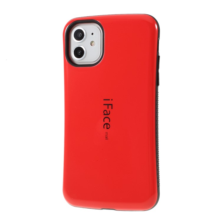 IFACE MALL PC TPU Hybrid Protective Case for Apple iPhone 11 6.1 inch - Red-2