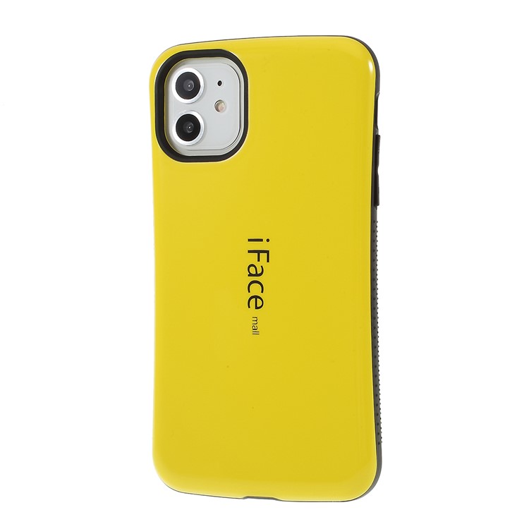 IFACE MALL PC TPU Hybrid Protective Case for Apple iPhone 11 6.1 inch - Yellow-2