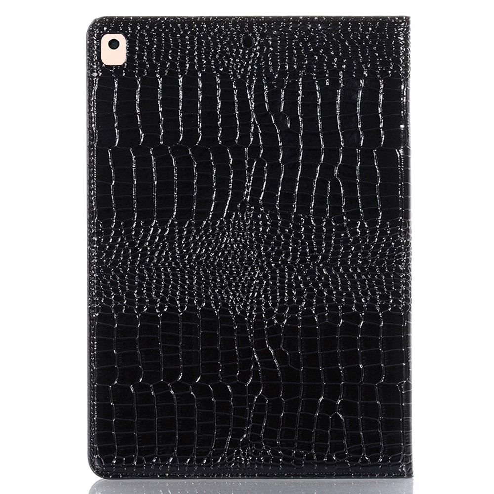 Tablet Pelle Di Coccodrillo Pelle Basamento Del Raccoglitore Di Caso Di Copertura Per Ipad 10.2 (2019) - Nero-7