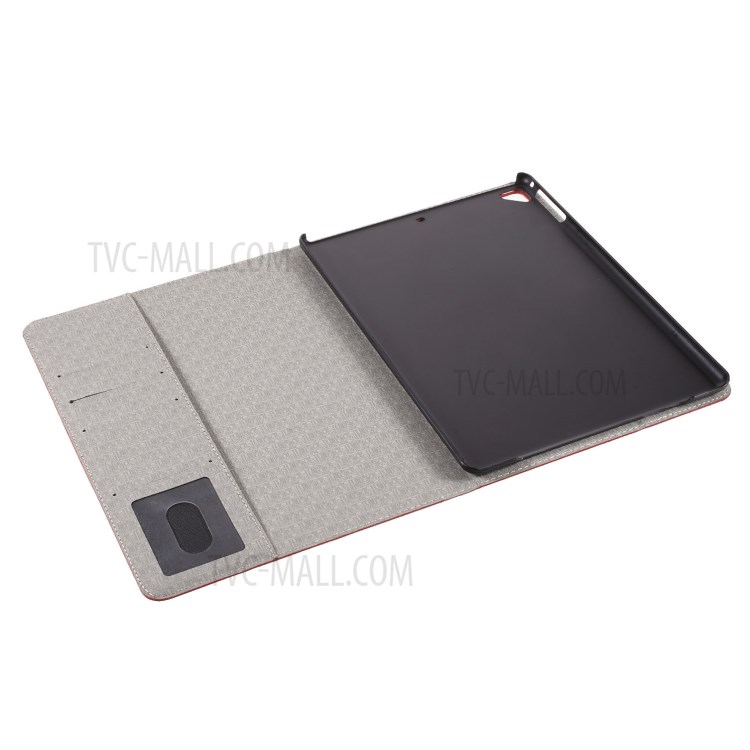 Crocodile Skin Wallet Stand Leder Tablet Abdeckung Hülle Für Ipad 10.2 (2021)/(2020)/(2019) - Rot-11