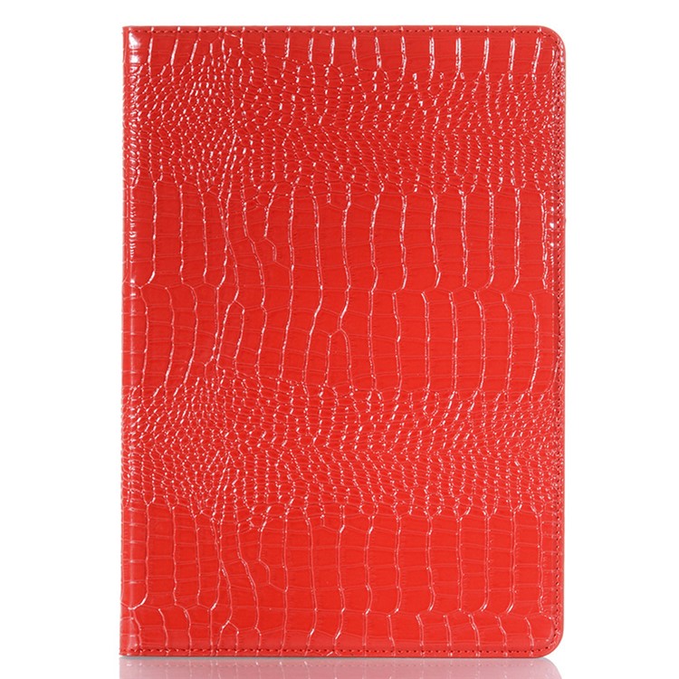 Crocodile Skin Portefeuille Support Tablet en Cuir Pour Ipad 10.2 (2021) / (2020) / (2019) - Rouge-6