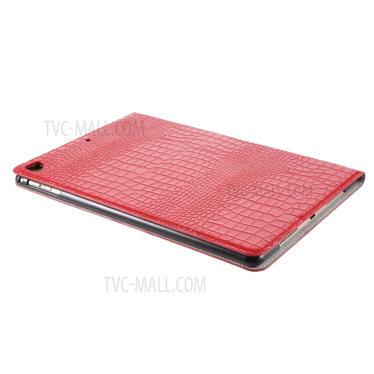 Crocodile Skin Portefeuille Support Tablet en Cuir Pour Ipad 10.2 (2021) / (2020) / (2019) - Rouge-8