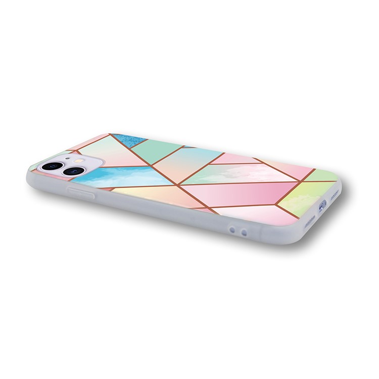 Splicing Marble Pattern IMD TPU Protective Case for iPhone 11 6.1 inch - Style A-3