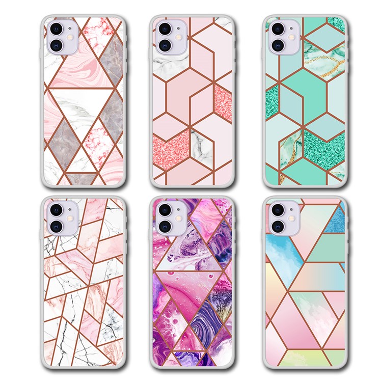 Splicing Marble Pattern IMD TPU Protective Case for iPhone 11 6.1 inch - Style A-5