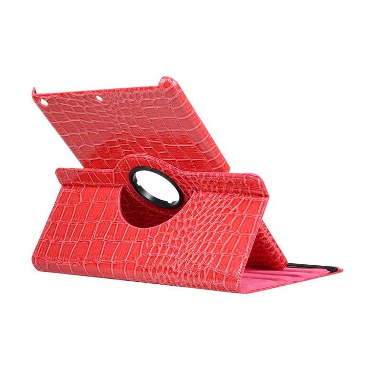 Crocodile Texture 360 Degree Rotating Stand PU Leather Tablet Shell for Apple iPad 10.2 (2019) - Orange-9