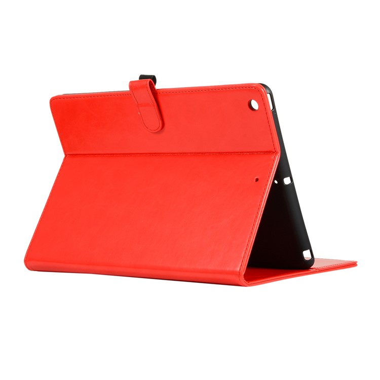 PU Leather Smart Shell Cover for iPad 10.2 (2019) - Red-6