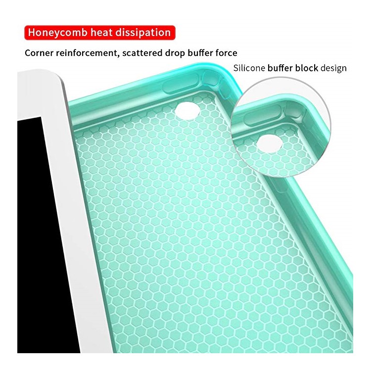 Soft TPU Back Case Leather Flip Tablet Cover for iPad 9.7-inch (2018)/(2017) - Green-6