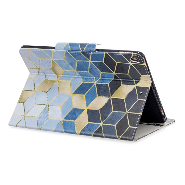 Patterned Wide Clasp Stand Wallet Leather Tablet Case for iPad Pro 10.5-inch (2017)/Air 10.5 inch (2019) - Rhombus-5