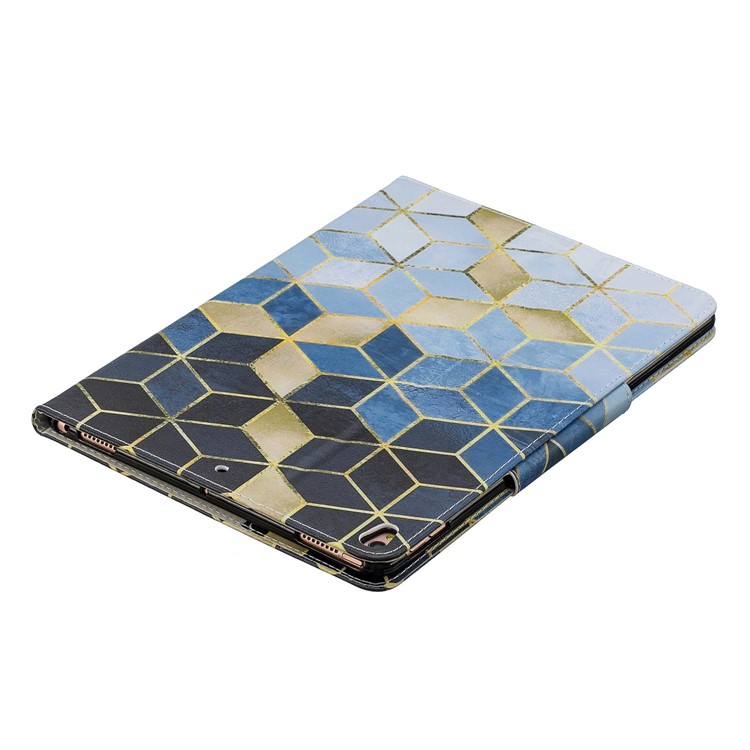 Patterned Wide Clasp Stand Wallet Leather Tablet Case for iPad Pro 10.5-inch (2017)/Air 10.5 inch (2019) - Rhombus-6