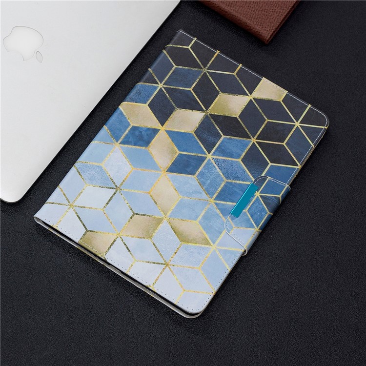 Patterned Wide Clasp Stand Wallet Leather Tablet Case for iPad Pro 10.5-inch (2017)/Air 10.5 inch (2019) - Rhombus-7