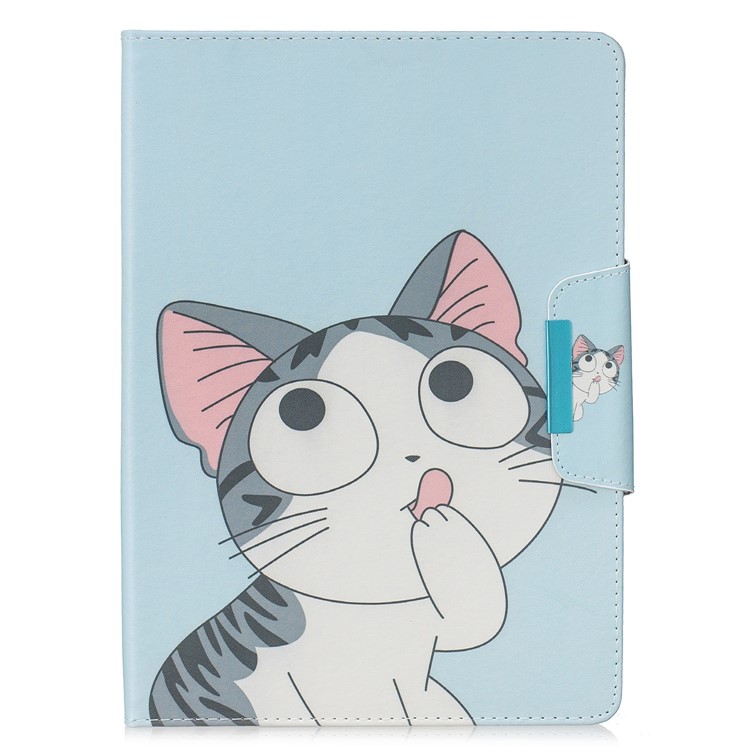 Pattern Printing Wide Clasp Stand Wallet Protective Leather Tablet Case for iPad Pro 11-inch (2018) - Cat-2