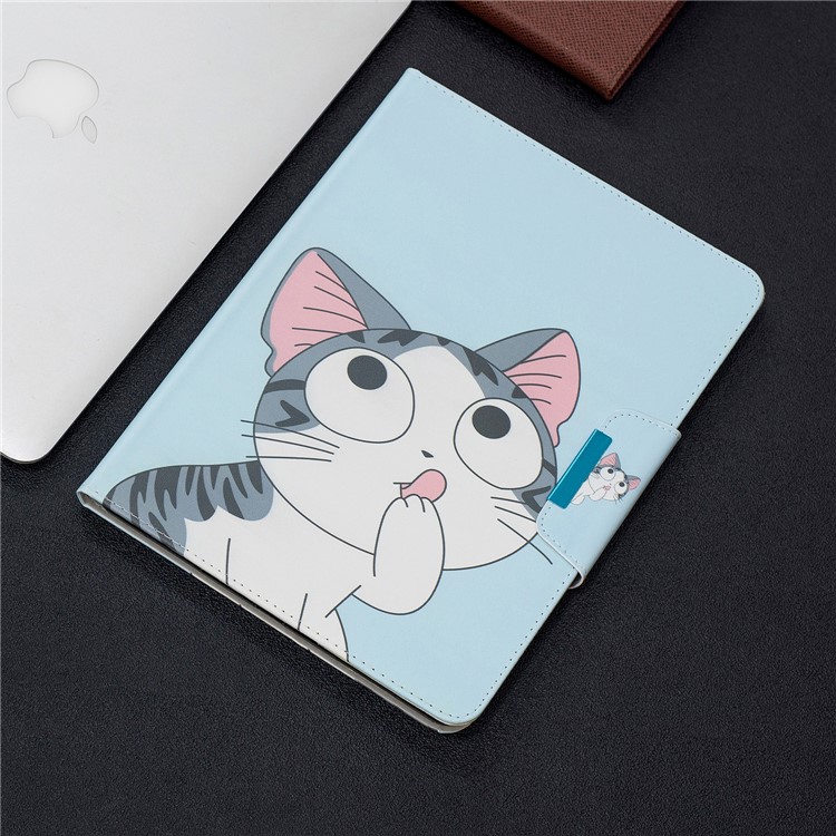 Pattern Printing Wide Clasp Stand Wallet Protective Leather Tablet Case for iPad Pro 11-inch (2018) - Cat-7