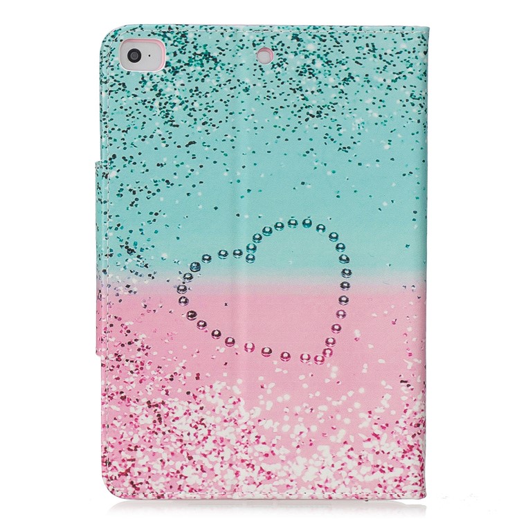 Pattern Printing Wide Clasp Stand Wallet Flip Leather Tablet Cover Shell for iPad Mini 1/2/3/4/(2019) 7.9 inch - Heart-3