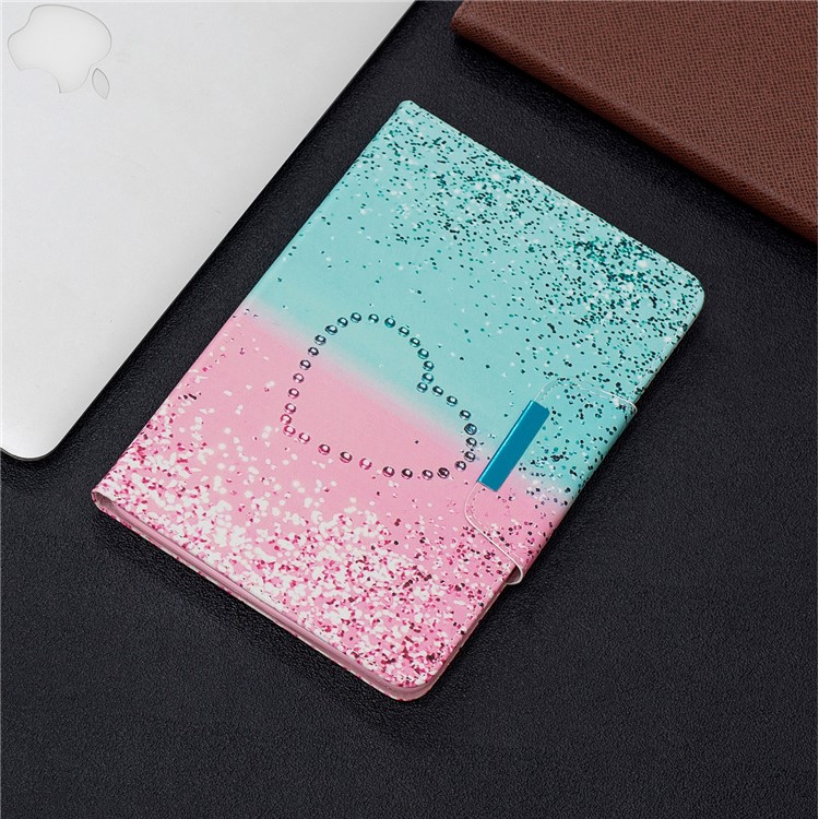 Pattern Printing Wide Clasp Stand Wallet Flip Leather Tablet Cover Shell for iPad Mini 1/2/3/4/(2019) 7.9 inch - Heart-7