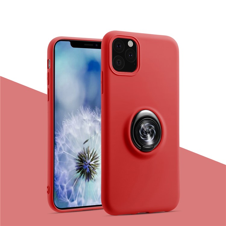 

Магнитный Держатель Кольца Подножки ТП Случай Для IPhone 11 Pro 5,8 Дюйма - Красный, iPhone 11 Pro 5.8 inch