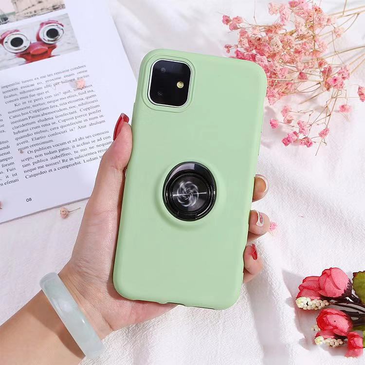 

Magnetic TPU Gyro Ring Case Shell for iPhone 11 6.1 inch - Green, iPhone 11 6.1 inch