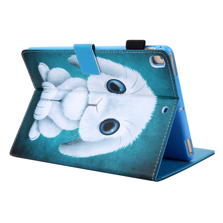Suprema Carta Di Serie Pelle Modellata Involucro Supporto Tavoletta Per Ipad 10.2 (2019) / Aria 10,5 Pollici (2019) / Pro 10,5 Pollici (2017) - Coniglio-4