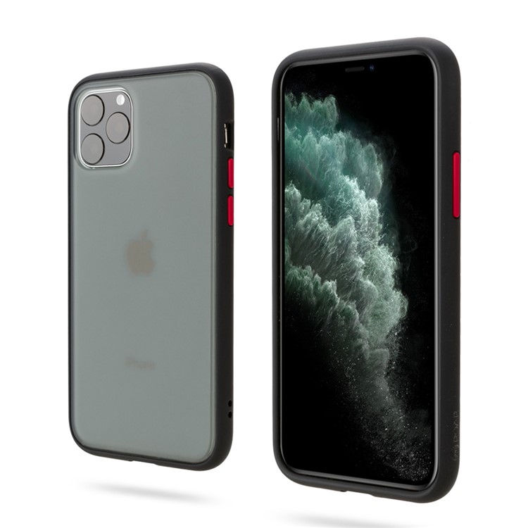 ROAR Matte 2-in-1 TPU+PC Phone Cover Shell for iPhone 11 Pro 5.8 inch - Black-1
