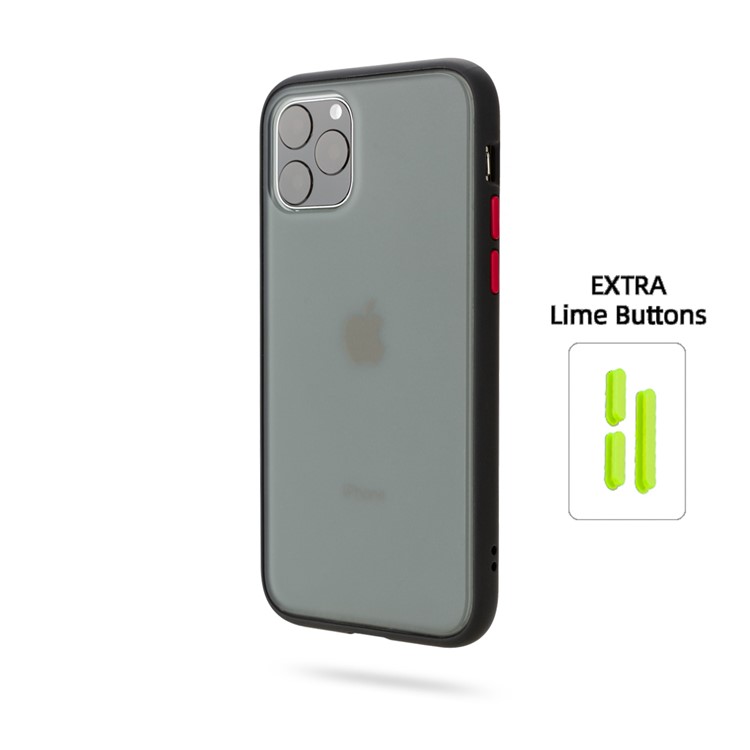 ROAR Matte 2-in-1 TPU+PC Phone Cover Shell for iPhone 11 Pro 5.8 inch - Black-2