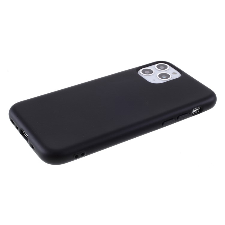 Detachable Side Buttons Cover Liquid Silicone Phone Case for iPhone 11 Pro Max 6.5 inch - Black-5