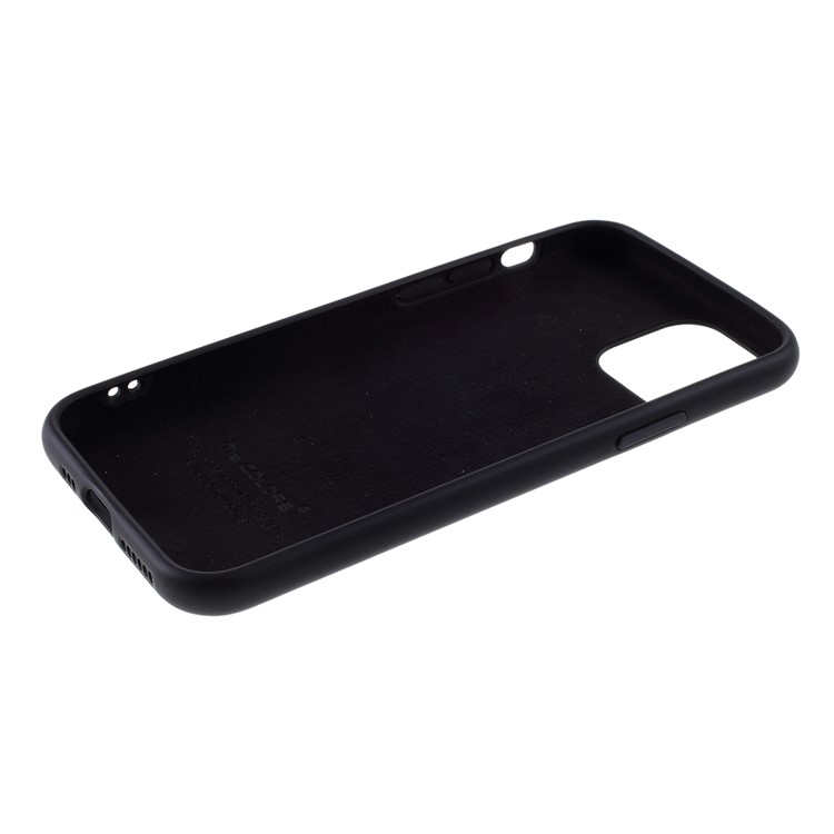 Detachable Side Buttons Cover Liquid Silicone Phone Case for iPhone 11 Pro Max 6.5 inch - Black-7