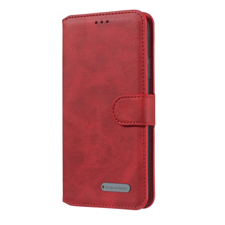 Wallet Leather Stand Case for iPhone XS/X 5.8 inch - Red-2