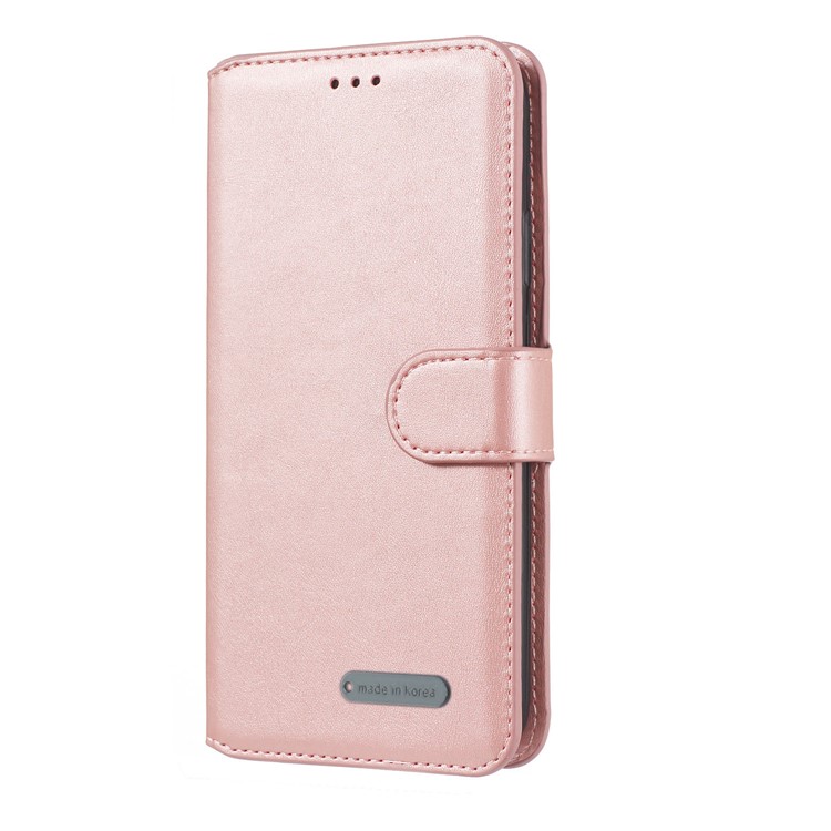 Wallet Leather Stand Case for iPhone XS/X 5.8 inch - Rose Gold-2