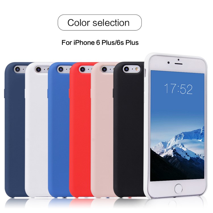 Soft TPU Phone Case Cover for iPhone 6s Plus / 6 Plus 5.5-inch - Red-7