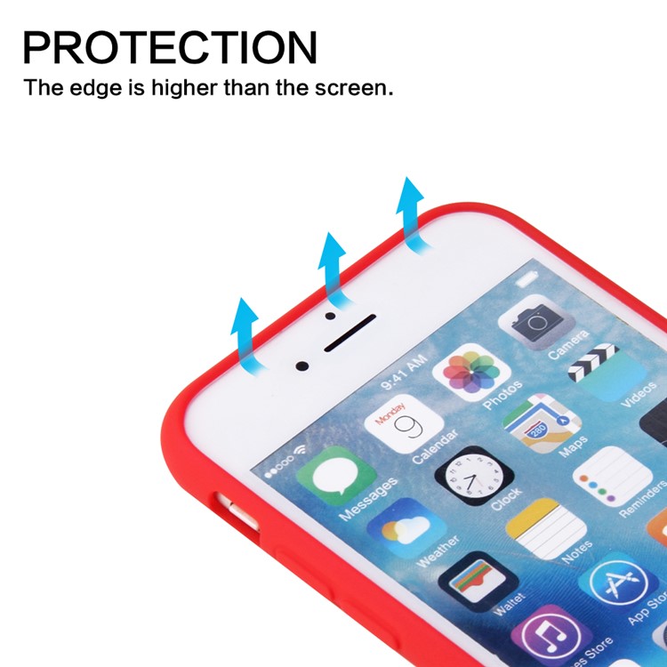 Soft TPU Phone Case Cover for iPhone 6s / iPhone 6 4.7-inch - Red-3