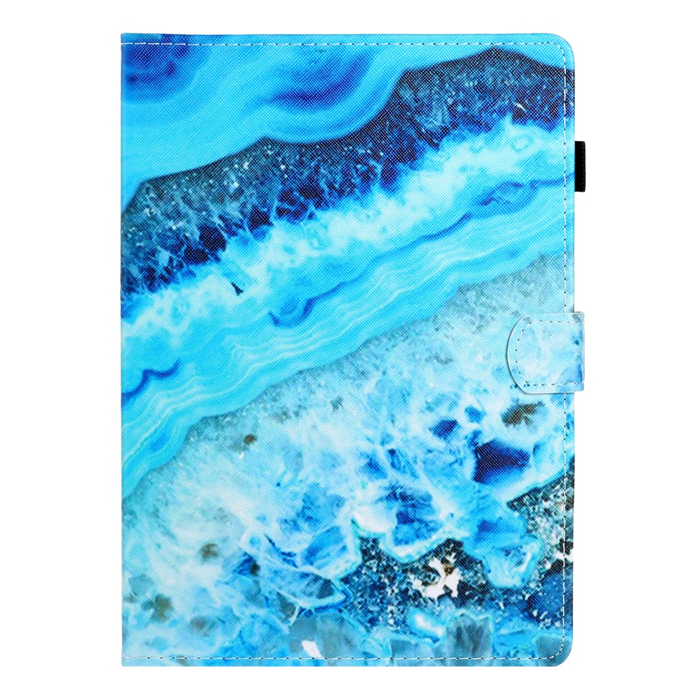 Pattern Printing Card Slots Flip Leather Case for iPad 10.2 (2021)/(2020)/(2019)/iPad Pro 10.5-inch (2017) - Sea Wave