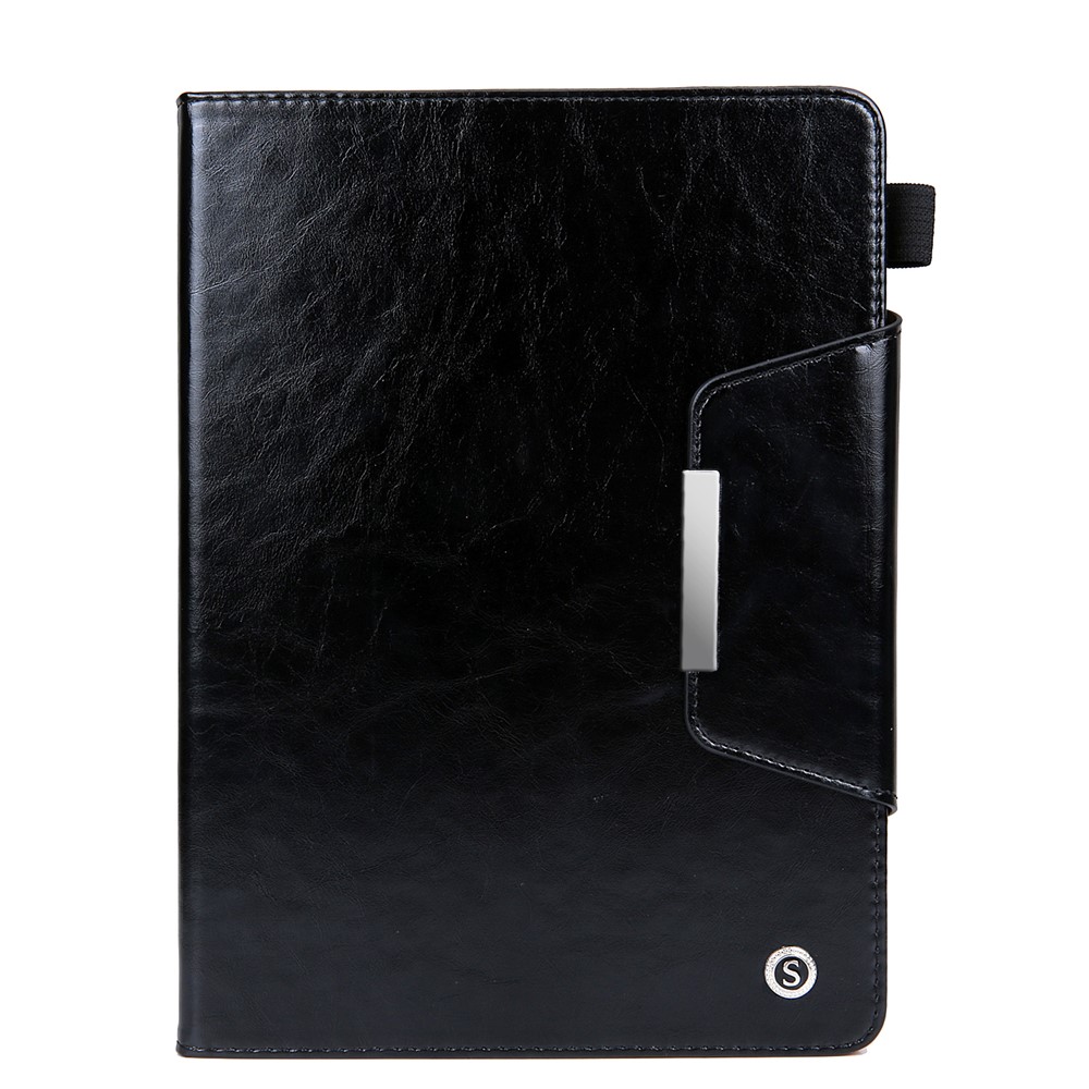 Crazy Horse Texture Stand Card Slots PU Leather Tablet Cover for iPad 10.2 (2021)/(2020)/(2019) / iPad Pro 10.5-inch (2017) / iPad Air 10.5 inch (2019) - Black