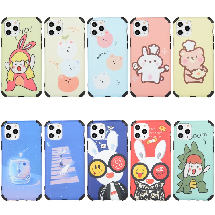 Cartoon Pattern Printing Shockproof TPU + PC Combo Back Case for iPhone 11 Pro Max 6.5 inch - Bears-7