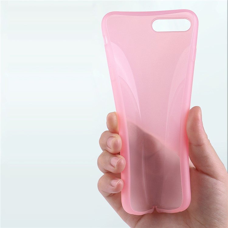 Color Matte Shell Cover Soft TPU Phone Case for iPhone 8/7 4.7 inch - Pink-2