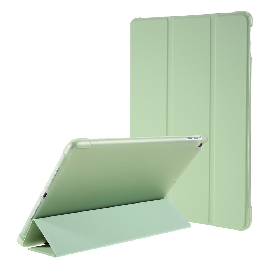 Tri-fold Stand Smart Wake/Sleep Leather Case [with Apple Pencil Storage Groove] for iPad 10.2 (2021)/(2020)/(2019) / Air 10.5 inch (2019) / Pro 10.5-inch (2017) - Light Green