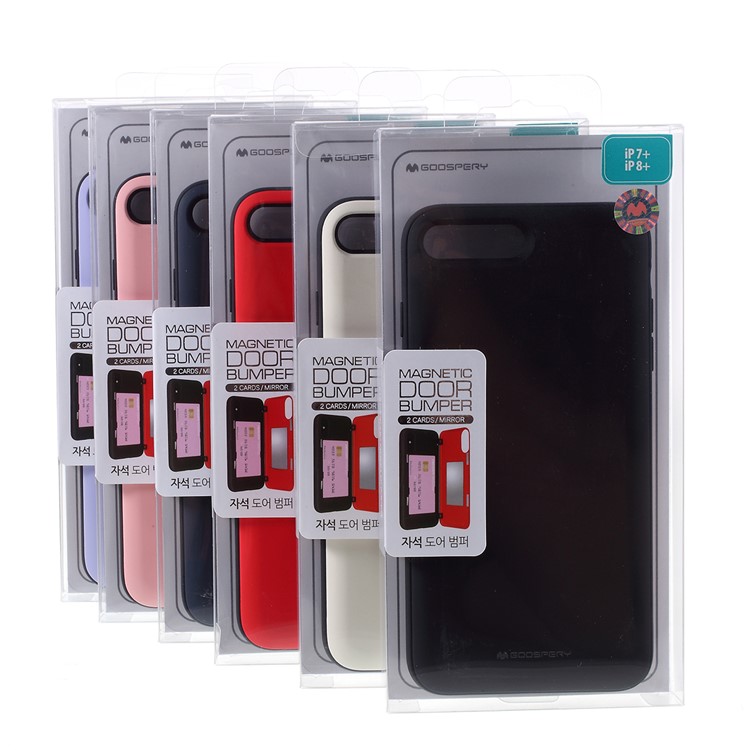 MERCURY GOOSPERY Auto-absorbed PC+TPU Casing for iPhone 8/7 Plus 5.5 inch - Black-9
